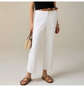 J. Crew Kaya White Linen Pants